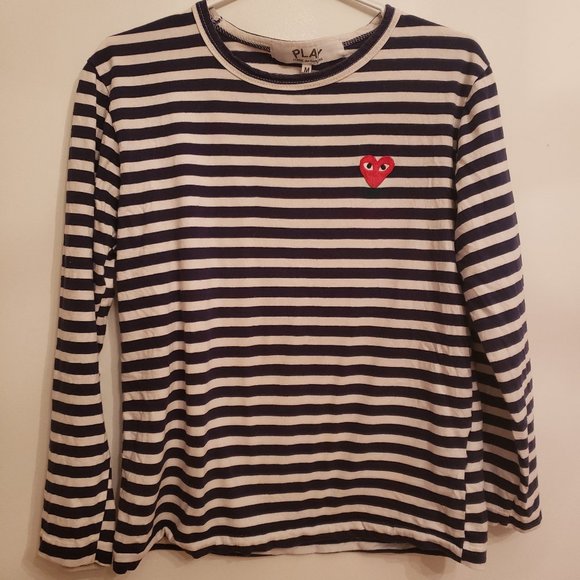 Comme des Garçons PLAY stripe long sleeve - Picture 1 of 3